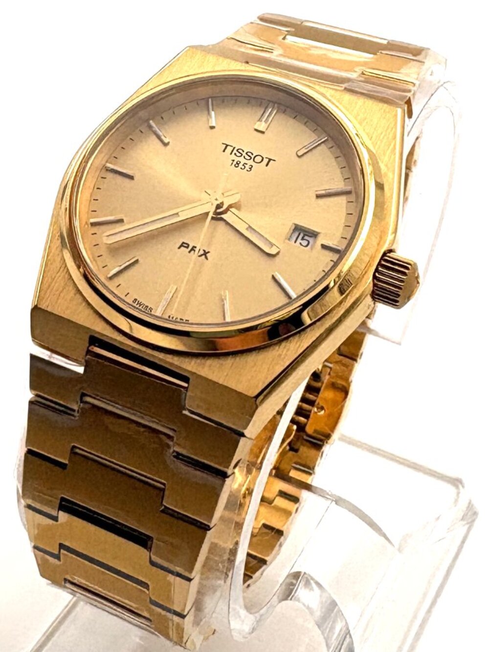 TISSOT PRX Champagne Dial Unisex Quartz Unisex Gold Watch T137.210.33.021.00